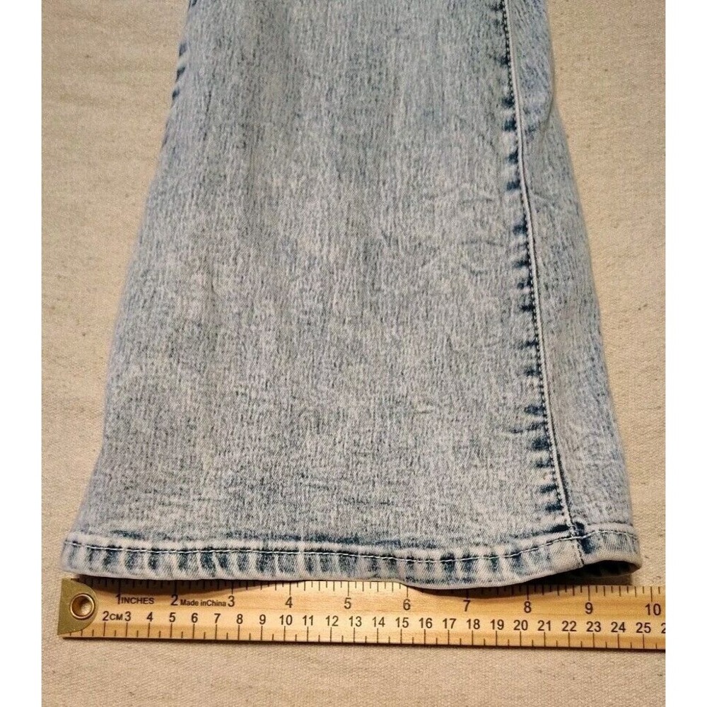 Mitzi Michel Button Front Acid Washed Size 5 NWT Boot Cut Retro High‎ Rise Z - Picture 5 of 9